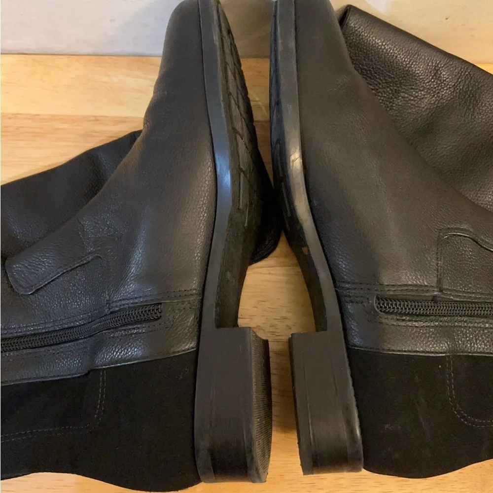 Antonio Melani Maurine Over The Knee Leather Socks Boots.